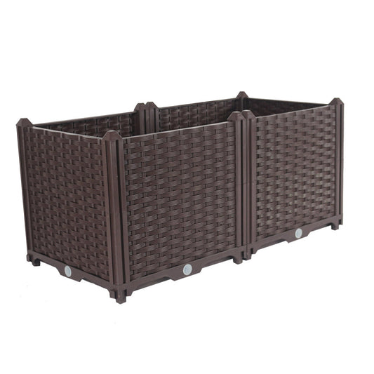 SOGA 80cm Raised Planter Box Vegetable Herb Flower Outdoor Plastic Plants Garden Bed Deepen $ 88.90