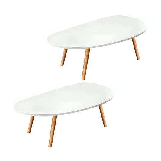 SOGA 2X 80x40cm White Living Room Nordic Coffee Table Simple Modern Home Style $ 122.90