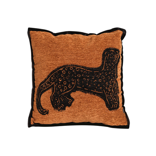 SOGA 45cm Stylish Golden Yellow Black Leopard Pattern Throw Pillow $ 68.90
