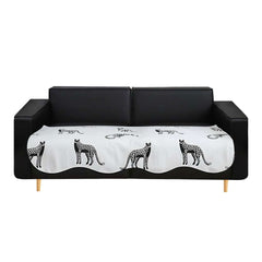 SOGA Four-Seater White Leopard Print 90x260cm Throw Blanket Sofa Cover $ 122