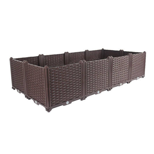 SOGA 160cm Raised Planter Box Vegetable Herb Flower Outdoor Plastic Plants Garden Bed Deepen $ 211.50