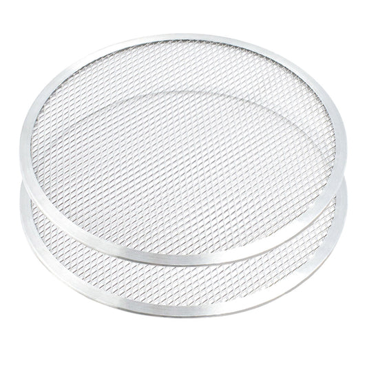 SOGA 2X 14-inch Round Seamless Aluminium Nonstick Commercial Grade Pizza Screen Baking Pan $ 45.50
