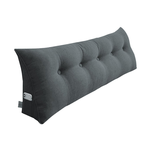 SOGA 150cm Dark Grey Triangular Wedge Bed Pillow Headboard Backrest Bedside Tatami Cushion Home Decor $ 144.50