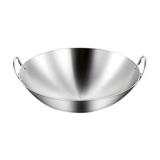 SOGA 43cm Stainless Steel Kitchen Cooking Wok with 2 Sturdy Handles $ 68.90
