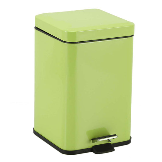 SOGA Foot Pedal Stainless Steel Rubbish Recycling Garbage Waste Trash Bin Square 12L Green $ 83.50