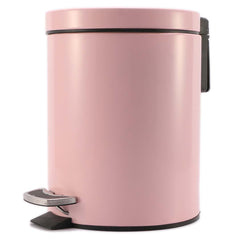 SOGA Foot Pedal Stainless Steel Rubbish Recycling Garbage Waste Trash Bin Round 7L Pink $ 55.50