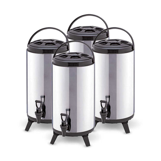SOGA 4 x 8L Portable Insulated Cold/Heat Coffee Tea Beer Barrel Brew Pot With Dispenser $ 249.90