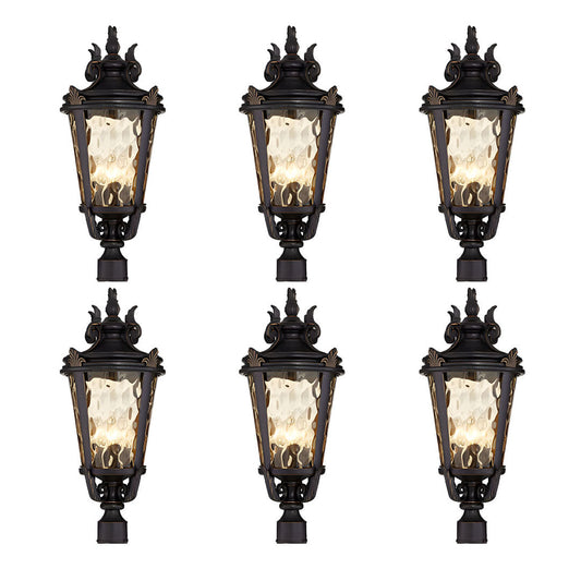 Vintage Lantern 6X 63.5cm Outdoor Post Lantern Light Classic Charm Elegant Patio Antique Inspired Outdoor Lighting $ 3254.50