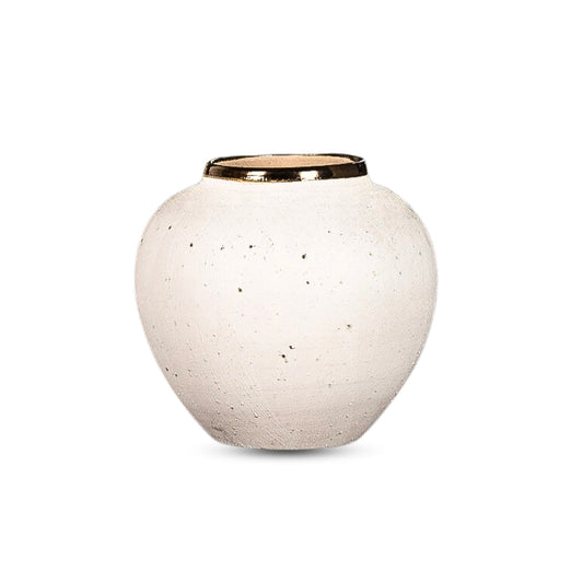 SOGA 21x22cm Plain White Small Ceramic Flower Vase Elegant Living Room Home Decor $ 77.90