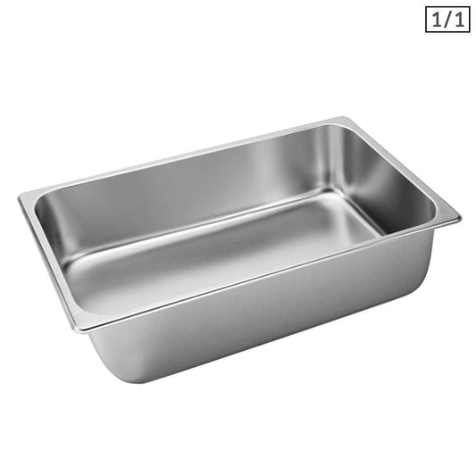 SOGA Gastronorm GN Pan Full Size 1/1 GN Pan 15cm Deep Stainless Steel Tray $ 44.50