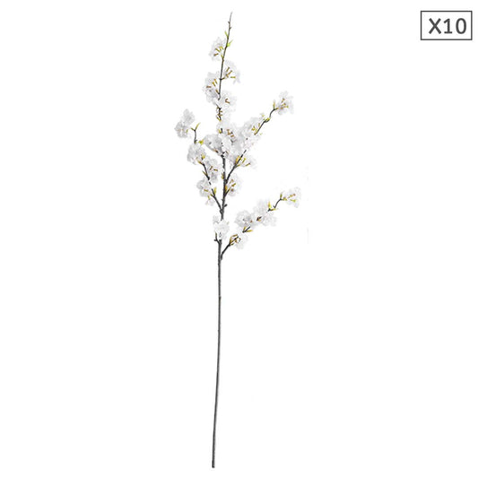 SOGA 10x Artificial Silk Flower Fake Cherry Blossom Bouquet Table Decor White $ 177.90