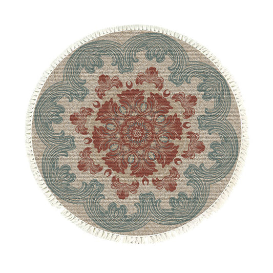 SOGA 90cm Mandala Round Rug Boho Design Hippie Area Rug Anti-slip Doormat Home Decor $ 55.50