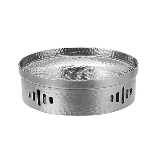 SOGA 26cm Dry Pot with Hammered Texture, Natural Silver Color, a Kitchen Essential $ 82.50