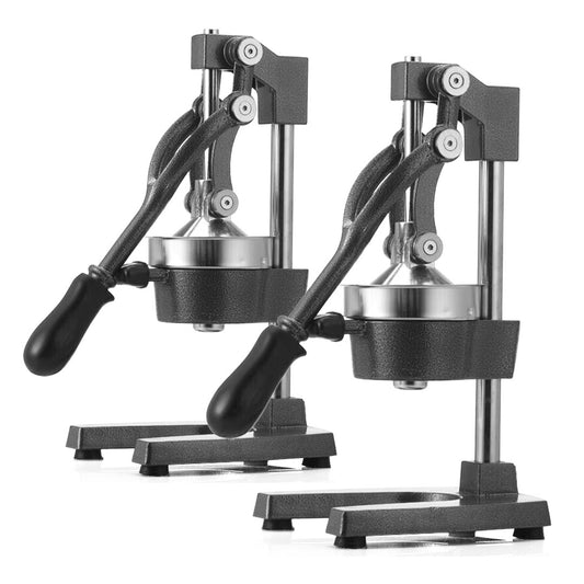 matte black commercial manual citrus juicer