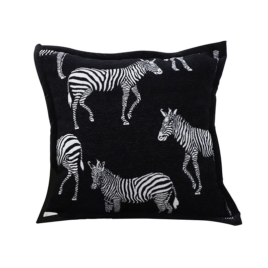 SOGA 45cm Black Light Luxury Zebra Cushion Decorative Square Pillow Living Room Home Decor $ 55.50