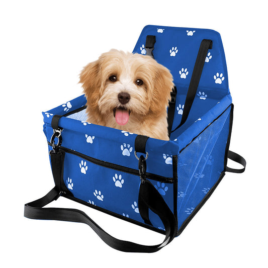 SOGA Waterproof Pet Booster Car Seat Breathable Mesh Safety Travel Portable Dog Carrier Bag Blue $ 44.50