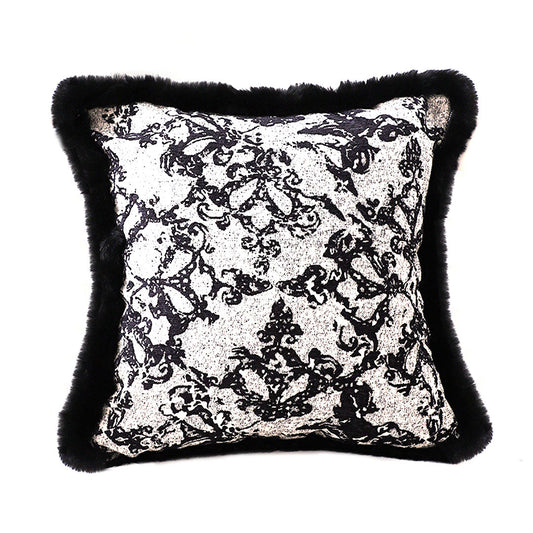 SOGA 45cm Vintage Black Herringbone Pillowcase Set & Square Throw Pillow $ 66.90