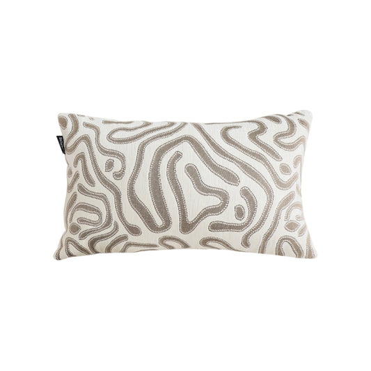 SOGA 30cm Gray White Abstract Swirl Pattern Decorative Throw Pillow $ 72.50