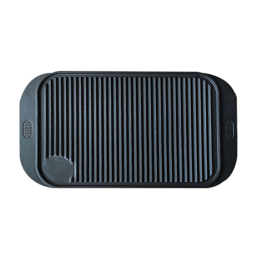 SOGA 47cm Cast Iron Ridged Griddle Hot Plate Grill Pan BBQ Stovetop $ 83.50
