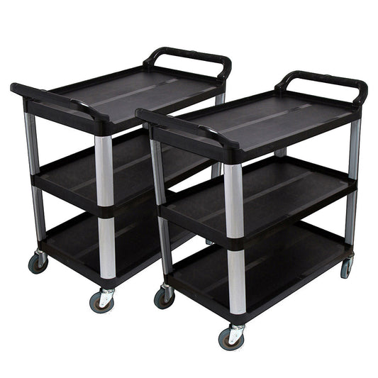 SOGA 2x 3 Tier Food Trolley Food Waste Cart Food Utility Mechanic Kitchen Large $ 471.90