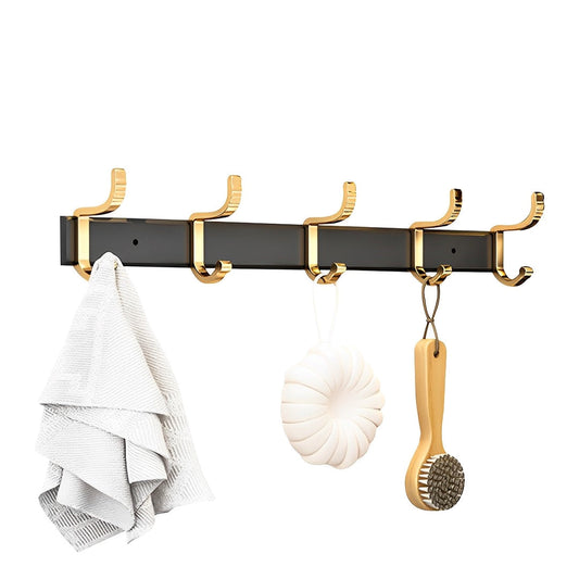 SOGA 41cm Wall Mounted Towel Rack Space-Saving Hanger Organiser with Durable Hooks $ 33.50