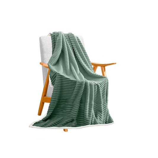 SOGA Light Green Throw Blanket Warm Cozy Double Sided Thick Flannel Coverlet Fleece Bed Sofa Comforter $ 93.50
