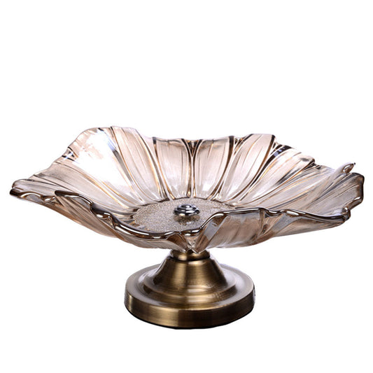 SOGA Bronze Tulip Crystal Glass Fruit Bowl Candy Holder Countertop Dessert Serving Basket Decor $ 77.90
