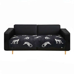 SOGA Four-Seater Black Leopard Print 90x260cm Throw Blanket Sofa Cover $ 122