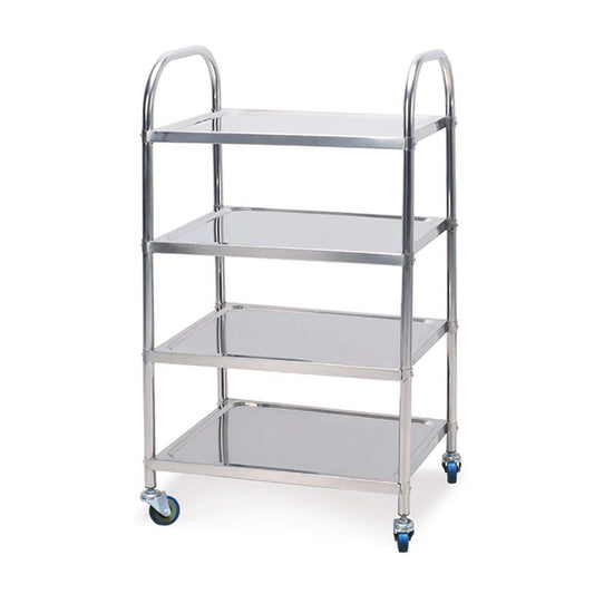 SOGA 4 Tier Stainless Steel Kitchen Dining Food Cart Trolley Utility 860x540x1170 $ 319.90