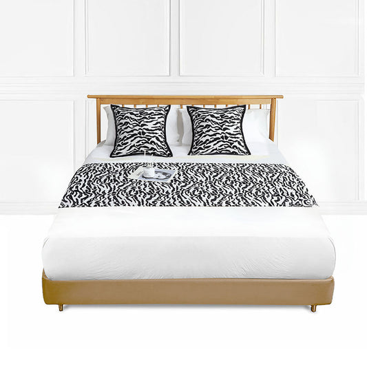 SOGA 1.5m Bed Light Luxury Mottled Bed Banner Vintage Scarf Runner Bedding Tail Pad Flag For Home Hotel Set of 3 $ 199.90