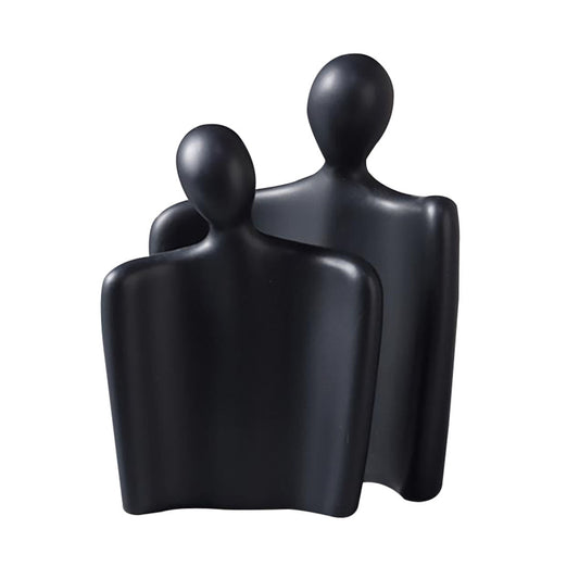 SOGA Ornament Set of 2 Abstract Human Figurine Sculptures Minimalist Modern Art Statues for Home Décor $ 55.50