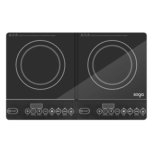 SOGA Cooktop Portable Induction LED Electric Double Duo Hot Plate Burners Cooktop Stove $ 211.50