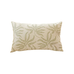 SOGA 35cm Botanical Green Fern Leaf Embroidered Decorative Throw Pillow $ 66.90