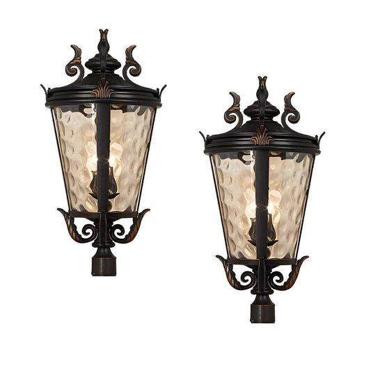 Vintage Lantern 2X 71.2cm Wall Lamp Modern Aluminum & Glass Wall Light Classic Outdoor Sconce Decorative Exterior Lighting $ 1271.90