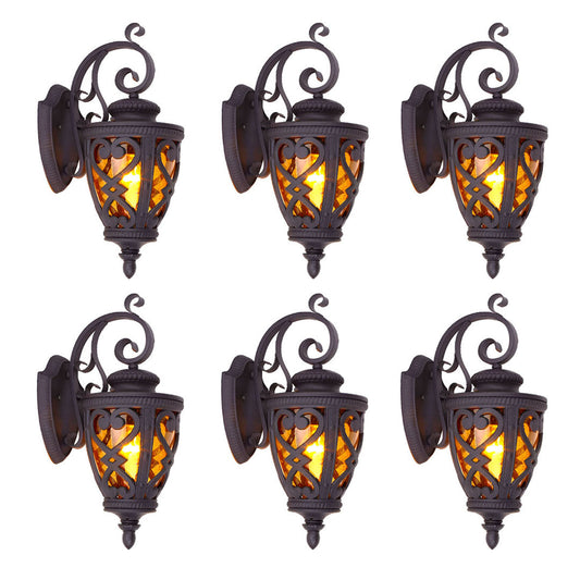 Vintage Lantern 6X 57cm Outdoor Antique Bronze Wall Sconce Classic Rustic Exterior Light Fixture $ 2975.50
