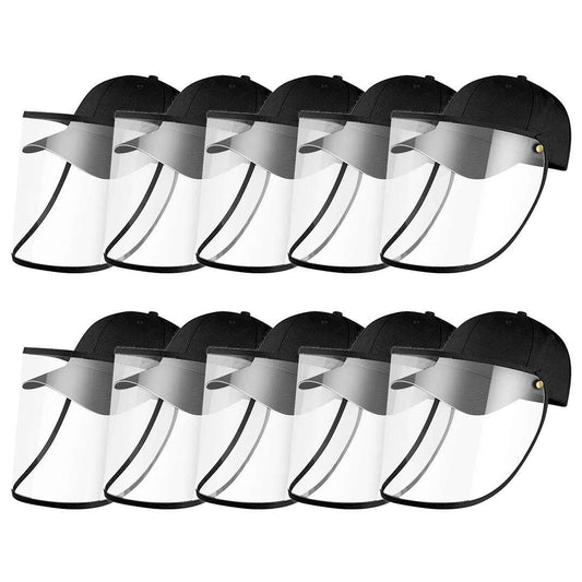 10X Outdoor Protection Hat Anti-Fog Pollution Dust Saliva Protective Cap Full Face HD Shield Cover Adult Black $ 211