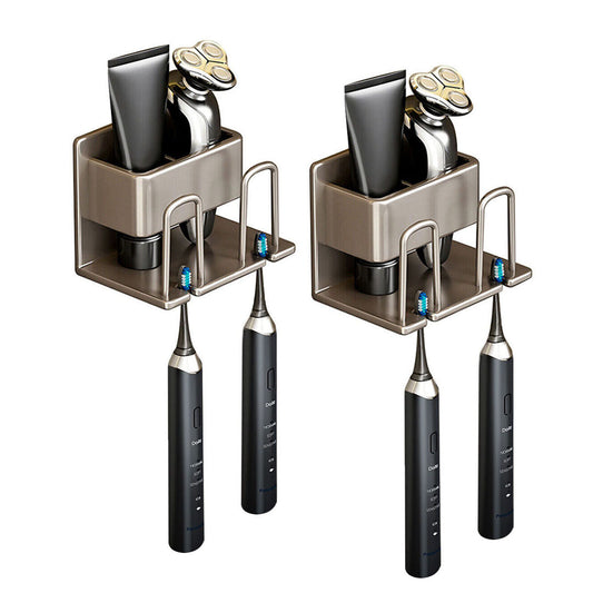 SOGA 2X 15cm Wall-Mounted Bathroom Storage Organiser Space Saving Adhesive Shelf Rack $ 65.50