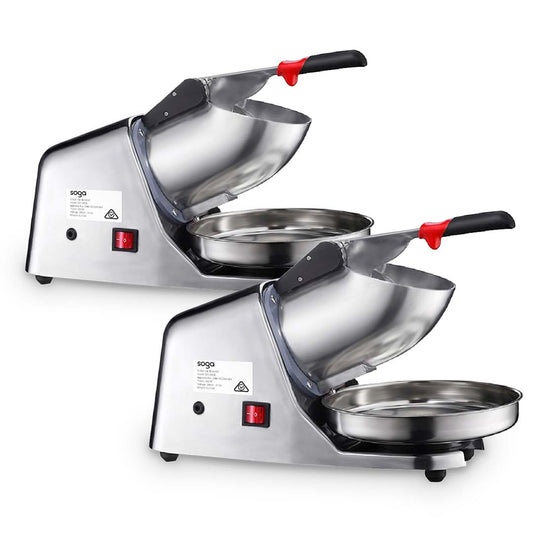 SOGA 2x Commercial 300W Dual Blade Electric Ice Shaver Machine Smoothie Maker $ 267.50