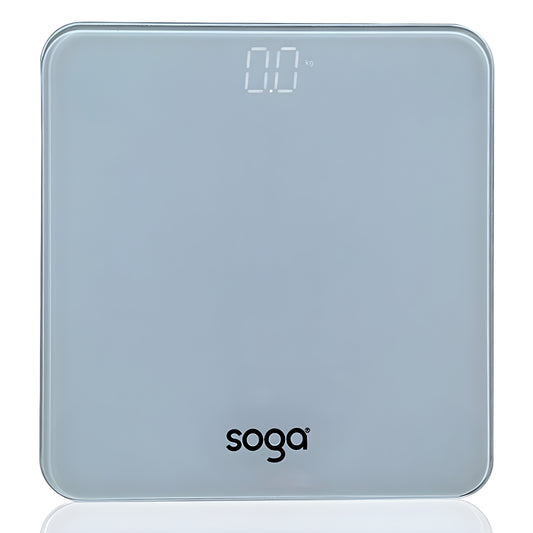 SOGA 180kg Digital Fitness Weight Bathroom Gym Body Glass LCD Electronic Scales White $ 33.50