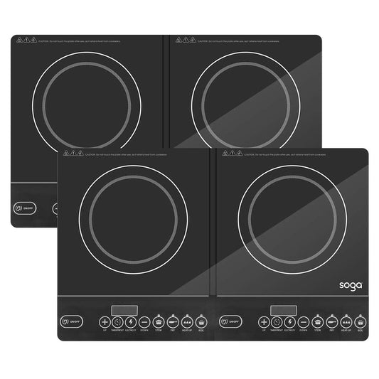 SOGA 2X Cooktop Portable Induction LED Electric Double Duo Hot Plate Burners Cooktop Stove $ 409.50