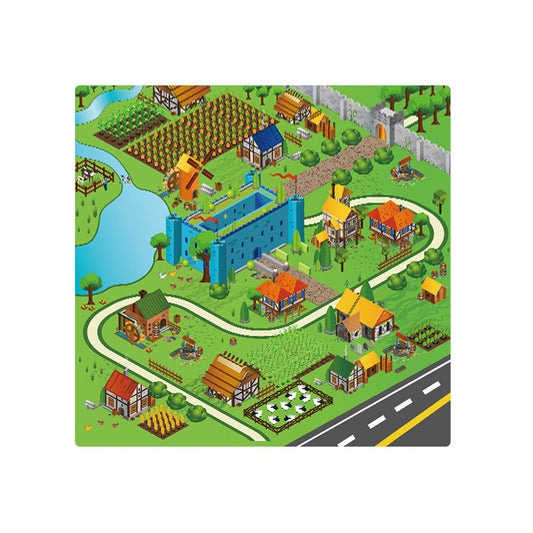 SOGA 120cm Kids Rug Street Map Play Mat Educational Baby Theme Park Area Rugs $ 77.90