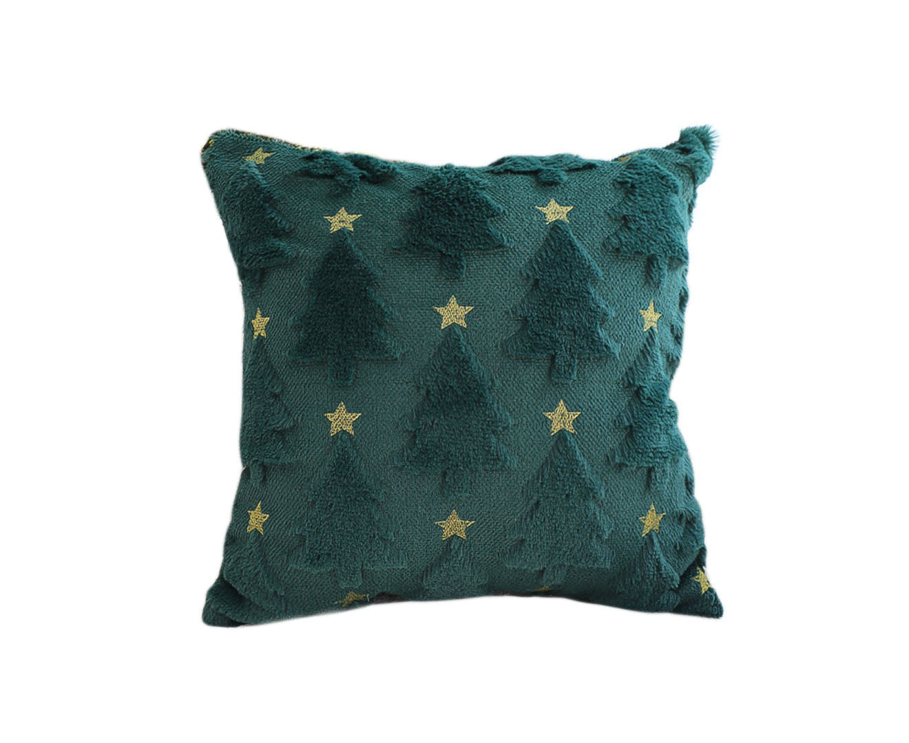 SOGA 45cm Festive Teal Christmas Tree Gold Star Holiday Throw Pillow $ 71.50
