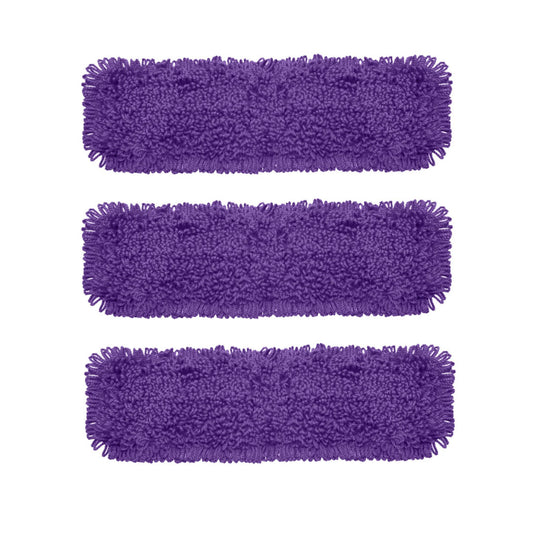 SOGA 3X 90x22 Purple Microfiber Flat Mop Floor Cleaning Pads Rotating Dust Remover $ 74.50