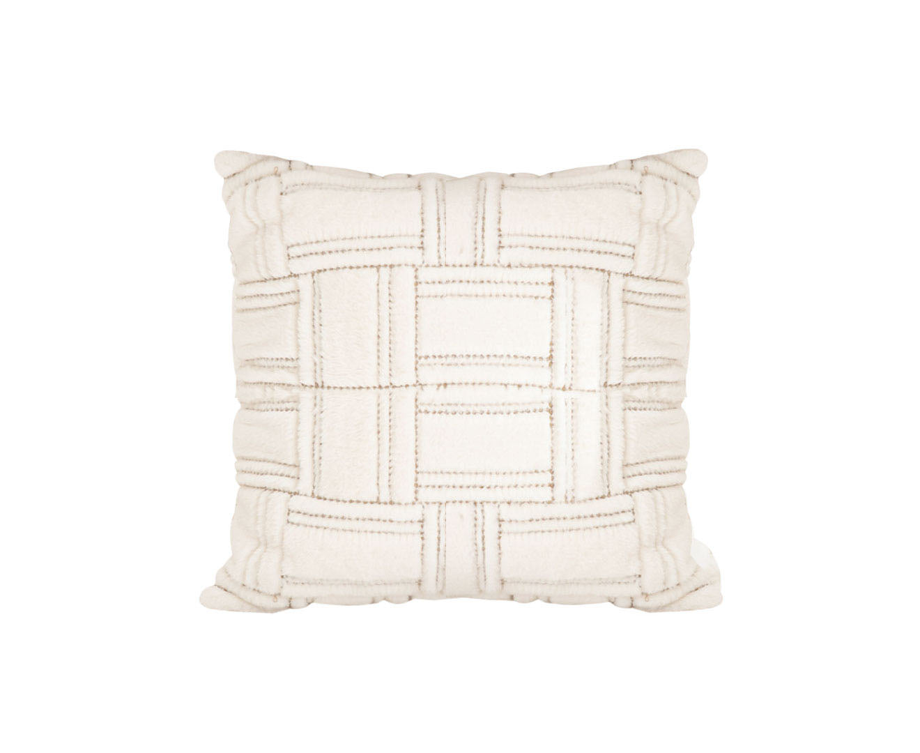 SOGA 45cm Bohemian Cream Tufted Grid Pattern Decorative Throw Pillow $ 77.90