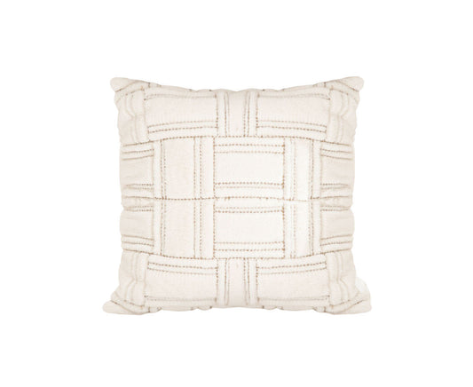 SOGA 45cm Bohemian Cream Tufted Grid Pattern Decorative Throw Pillow $ 77.90