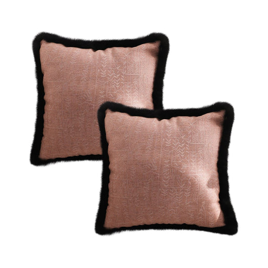 SOGA 2X 45cm Mid century Style Raised Embroidery Texture Edged Square Throw Pillow $ 107.90