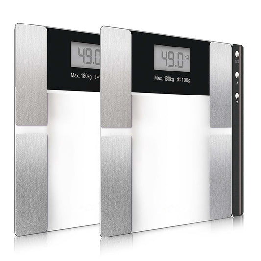 SOGA 2X Digital Electronic Glass LCD Bathroom Body Fat Scale Weighing Scales Weight Monitor $ 60.90