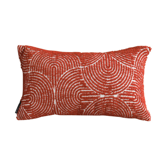 SOGA 35cm Throw Pillow Burgundy Cinnabar Perfect Burnt Indoor and Outdoor Corded for Home Decor $ 55.50