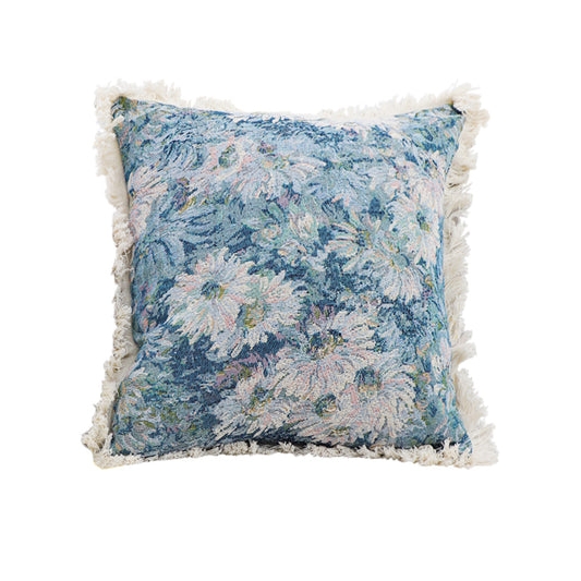 SOGA 45cm Oil Painting Shabby Chic Style Handmade Full Floral Needlepoint Throw Pillow $ 55.50