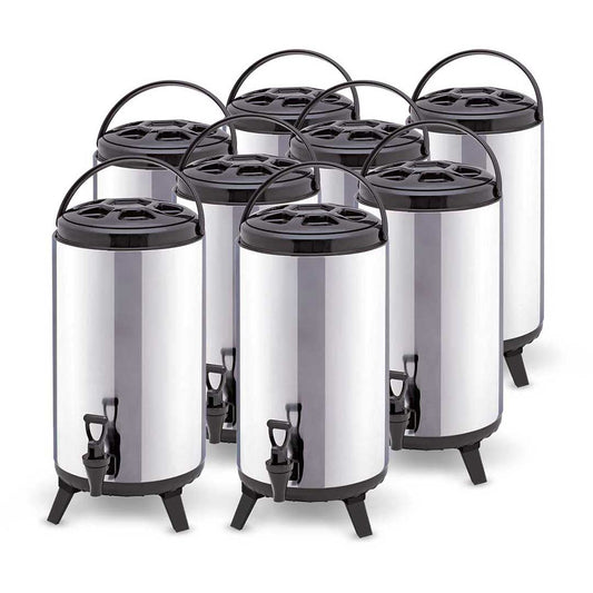 SOGA 8 x 10L Portable Insulated Cold/Heat Coffee Tea Beer Barrel Brew Pot With Dispenser $ 582.50